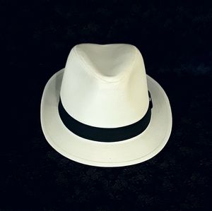 White Hat With Black Band